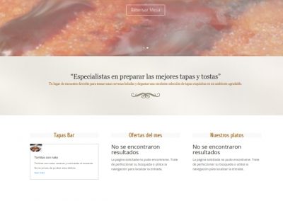 Website Bohemio’s Tapas Bar Coslada